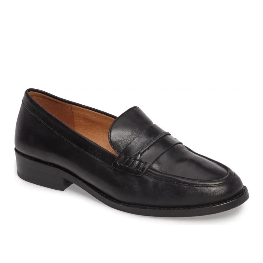 Madewell Elinor Loafer in True Black size 9 NIB